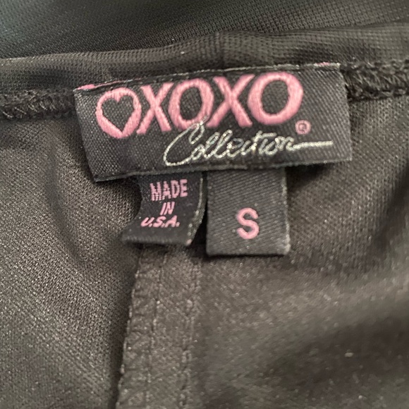 Xoxo collection black halter formal long dress with sparkles, size S made in USA - Picture 14 of 15